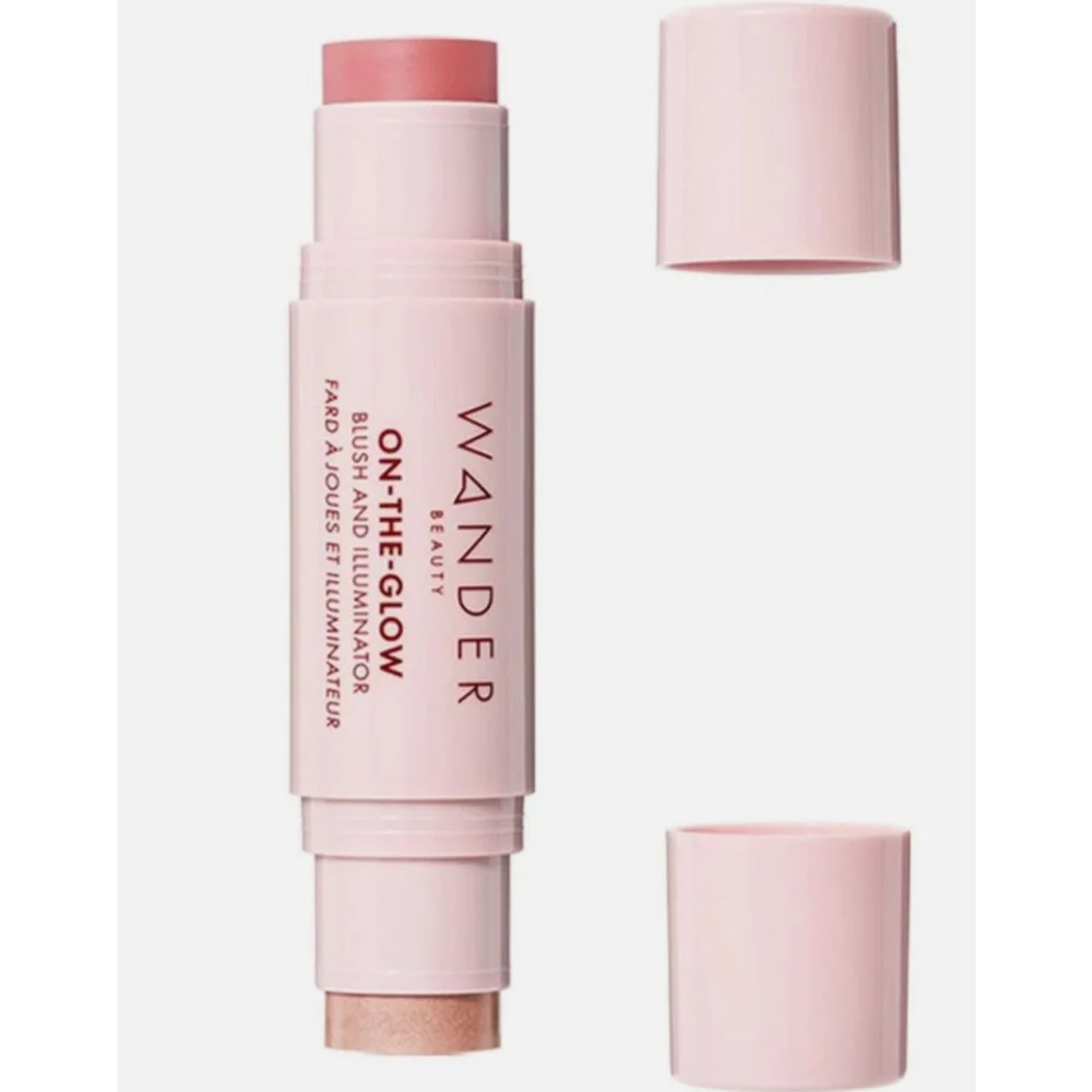 Wander Beauty On The Glow Blush and Illuminator CORAL ROSE/Nude Glow New In Box